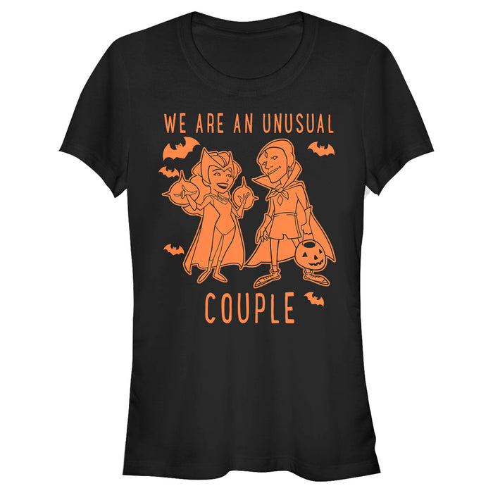 Junior's Marvel Couple Coloring T-Shirt