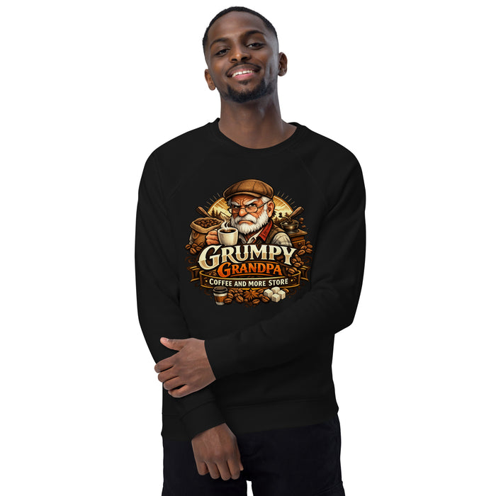 Coffee Unisex Organic Raglan Sweatshirt